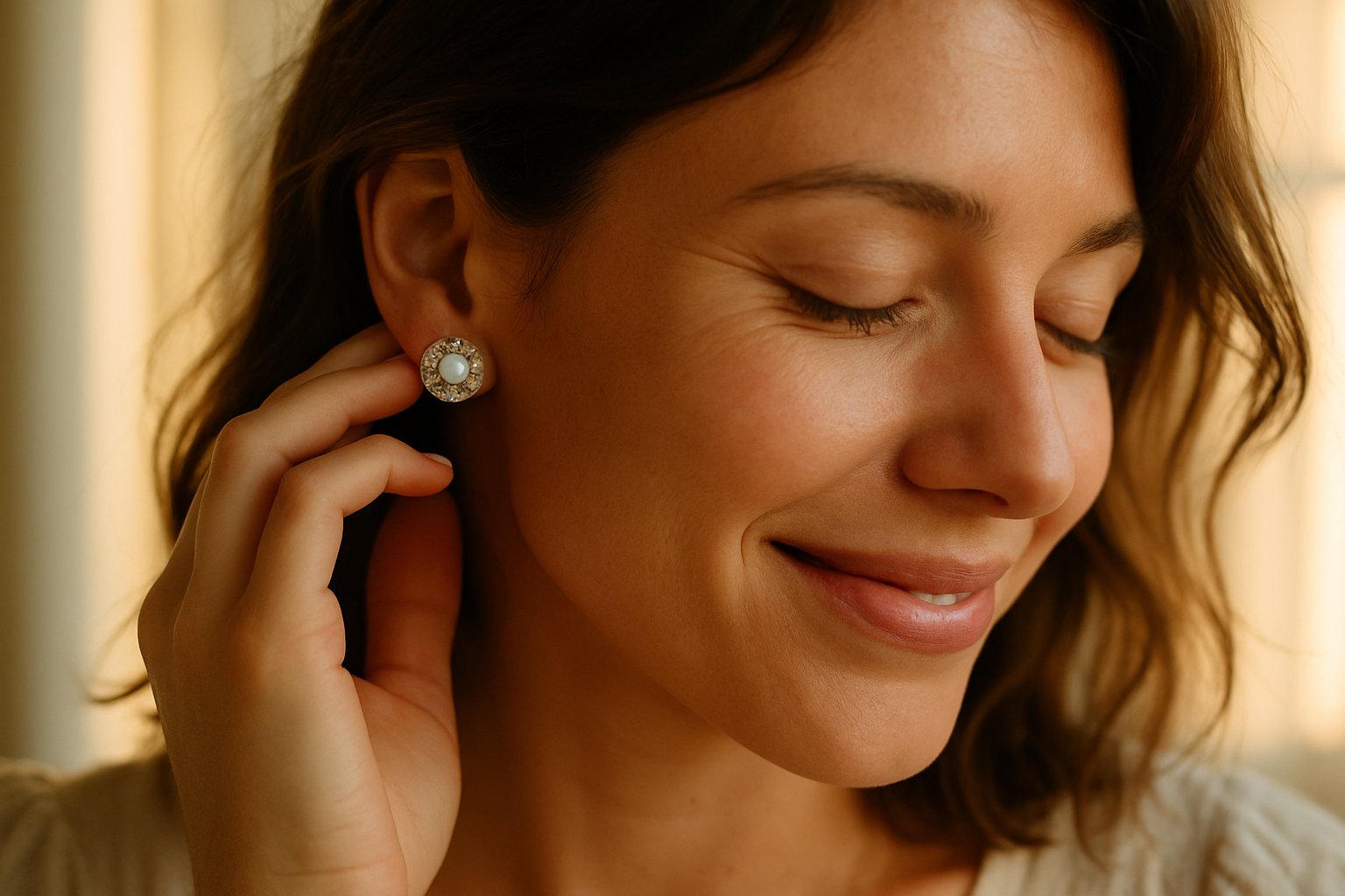 image should look more humanize and use diff design for earring